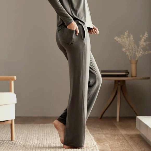 SIJO Other - SIJO SoftStretch Classic Pants in Pebble Grey Eucalyptus, Size L